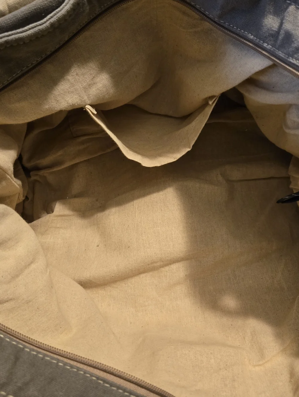 Vintage Addiction Recycled Canvas Leather Crossbody Messenger Bag Unisex